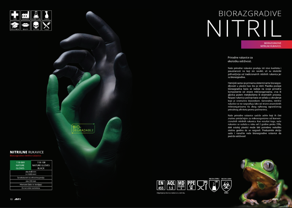 Ampri Biorazgradive Nitrilne Rukavice